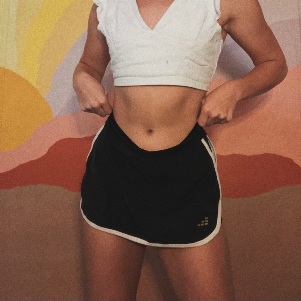 Black & White Tennis Skirt